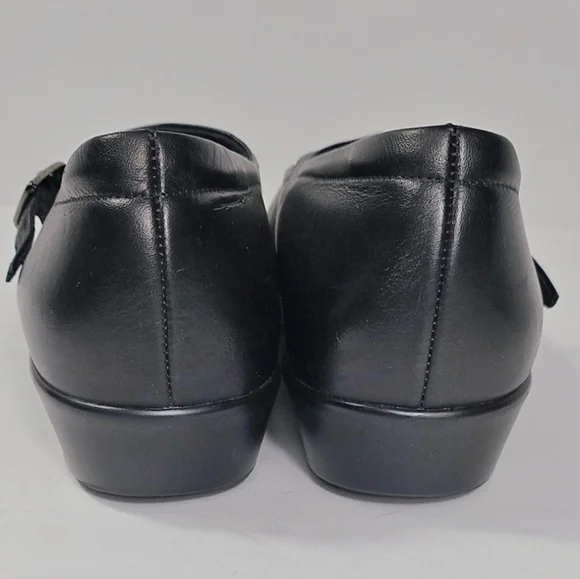 SAS Tripad Comfort Maria Leather Black Buckle Strap Round Toe Mary Jane Flat - Picture 6 of 16